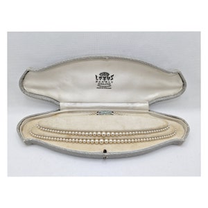1950s Lotus Pearls in Original Box * Vintage Pearls in Original Presentation Box * 1950s Pearls * 1950s Pearl Necklace * Vintage Gift