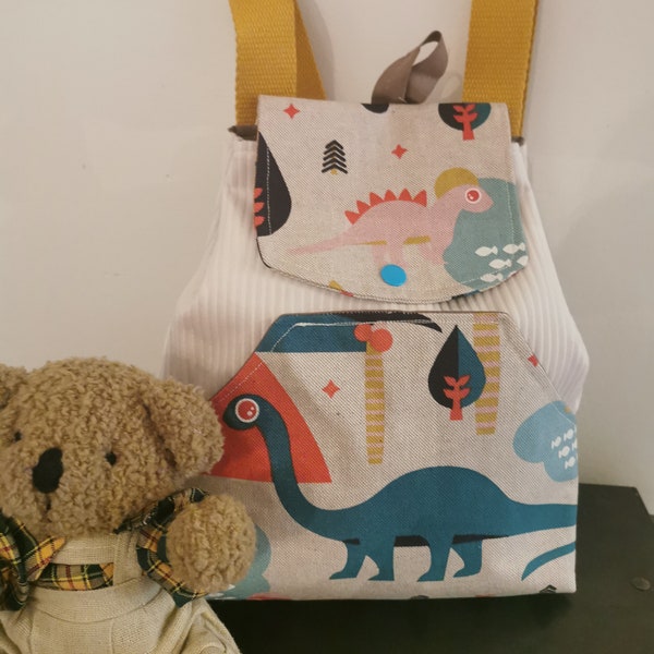 Sac à dos enfant 2 à 3 ans, sac " dinosaures"