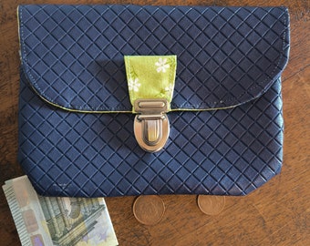 Blauwe damesportemonnee