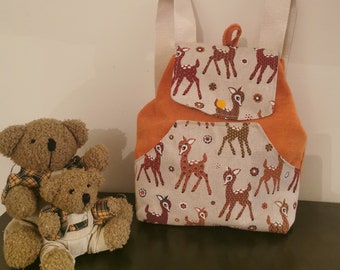 Sac à dos pour petit de 2 à 3 ans, sac crèche "bambi"