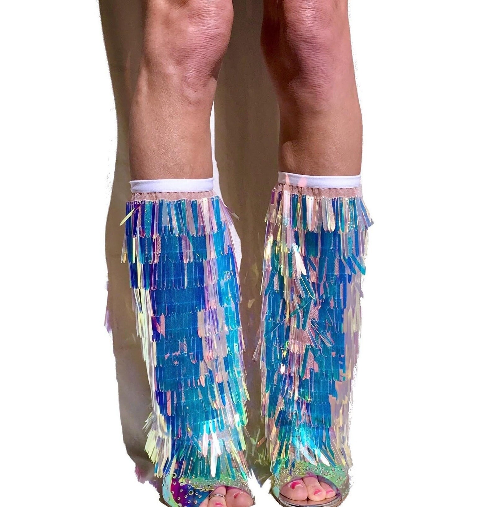 Sequin cheap boot covers