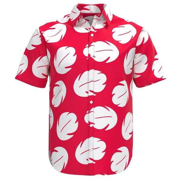 Lilo Stitch Hawaiian Disney Park Disneyland Inspired Button Shirt