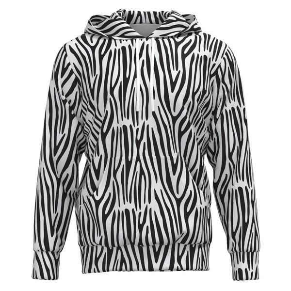 Zebra Print Hoodie Etsy