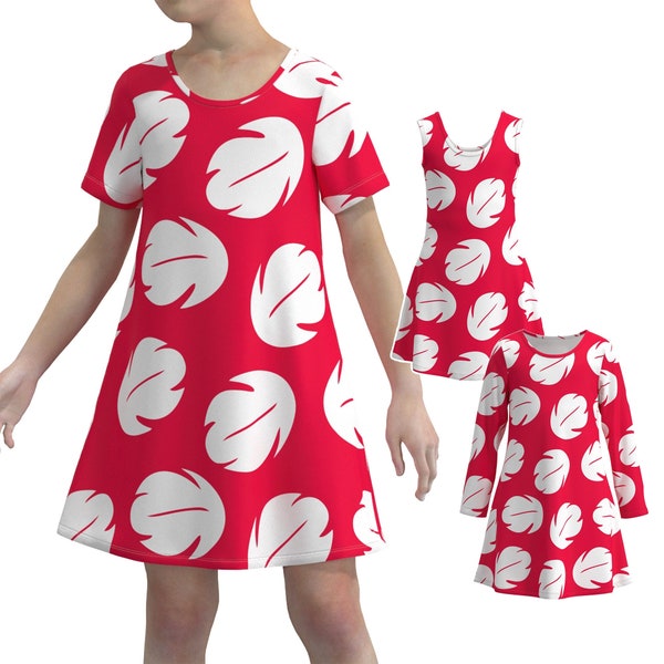Lilo Stitch Inspired Cosplay Costume Girls Dress Kids Clothes Dresses Child Clothing Sleeveless Short Sleeve Long Sleeve Custom Print