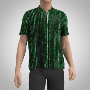 The Matrix Coding Polo T-shirt Programming Code Programmer Coder Hacker Software Engineer Nerd Geek Short Sleeve Collar Collared Tee Shirt