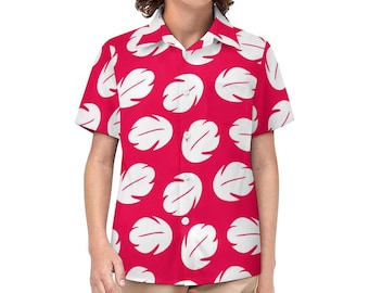 Lilo Stitch Kids Children Hawaiian Shirt Button Short Sleeve Disney Inspired Disneyland Disneybounding Family Holiday Trip Vacation Party