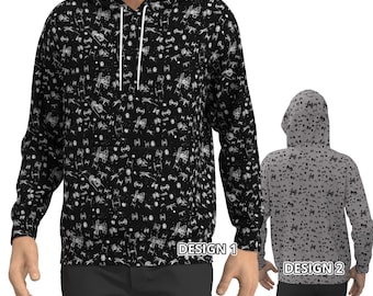 Sudadera con capucha de Star Wars, diseño de nave espacial galáctica, X Wings Tie Fighter, para hombre y mujer, de manga larga, con capucha, personalizada, para geeks y nerds.