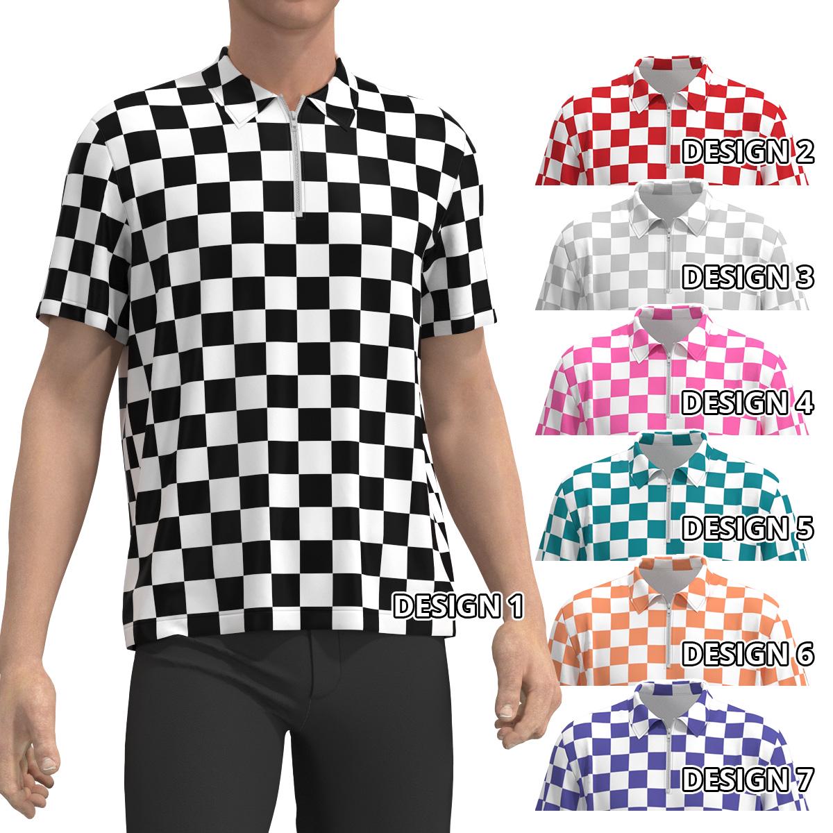 Checkered Polo Shirt - Etsy