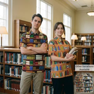 Teacher Shirt Books Bookshelf School Library Librarian Short Sleeve Button Collared Mens Womens Clothing
