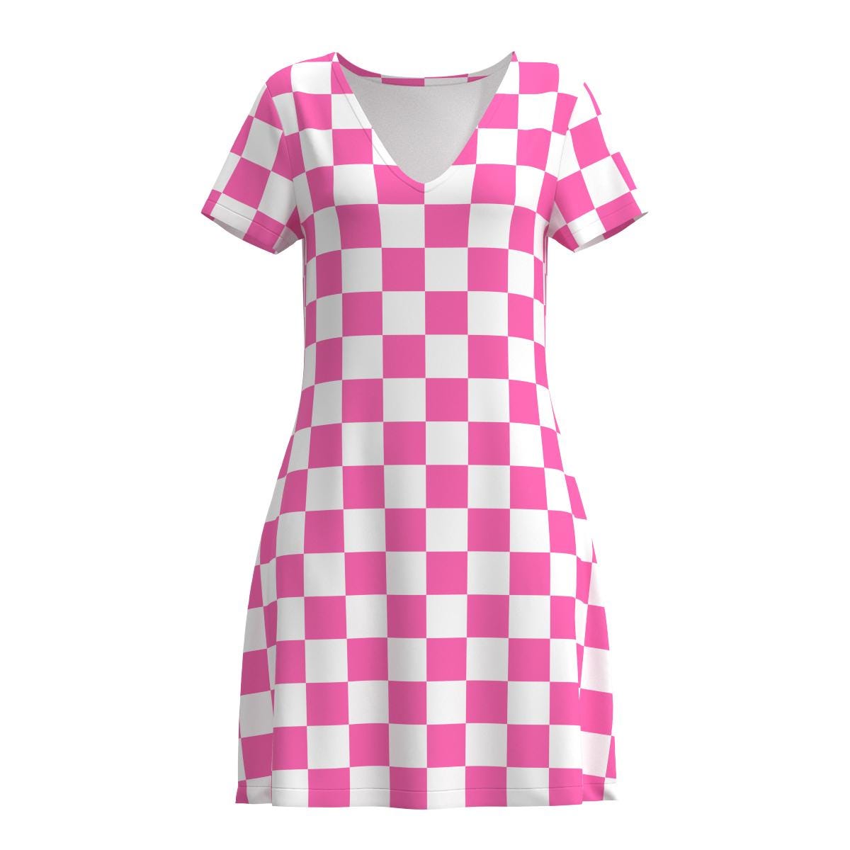 Racing Flag Black White Checker Box Check Race Pattern Short