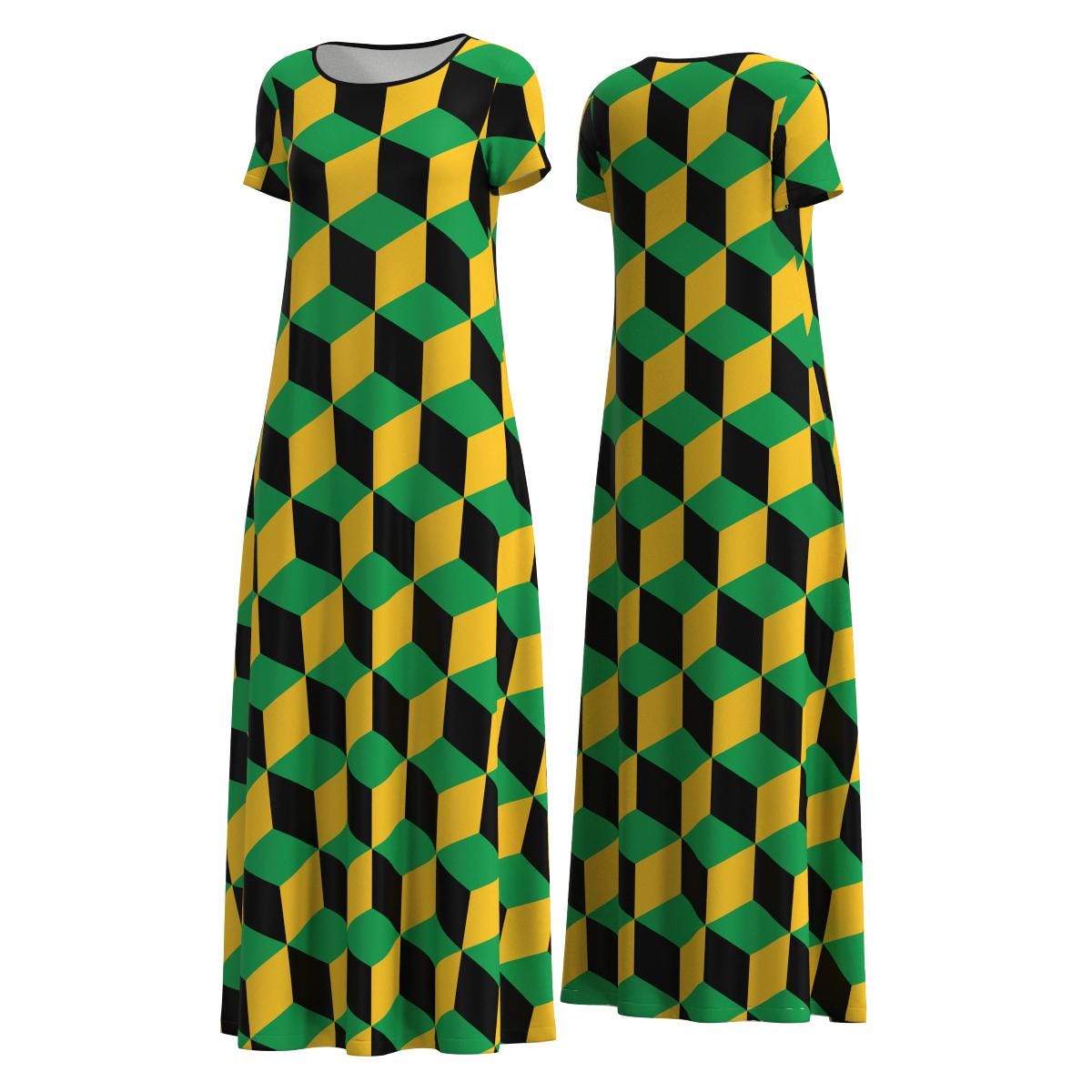 jamaican flag maxi dress Jamaican Flag maxi Dress