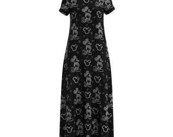 knee length dresses for ladies Backless Halter Neck Polka Dot Maxi Dress – Charming Charlie