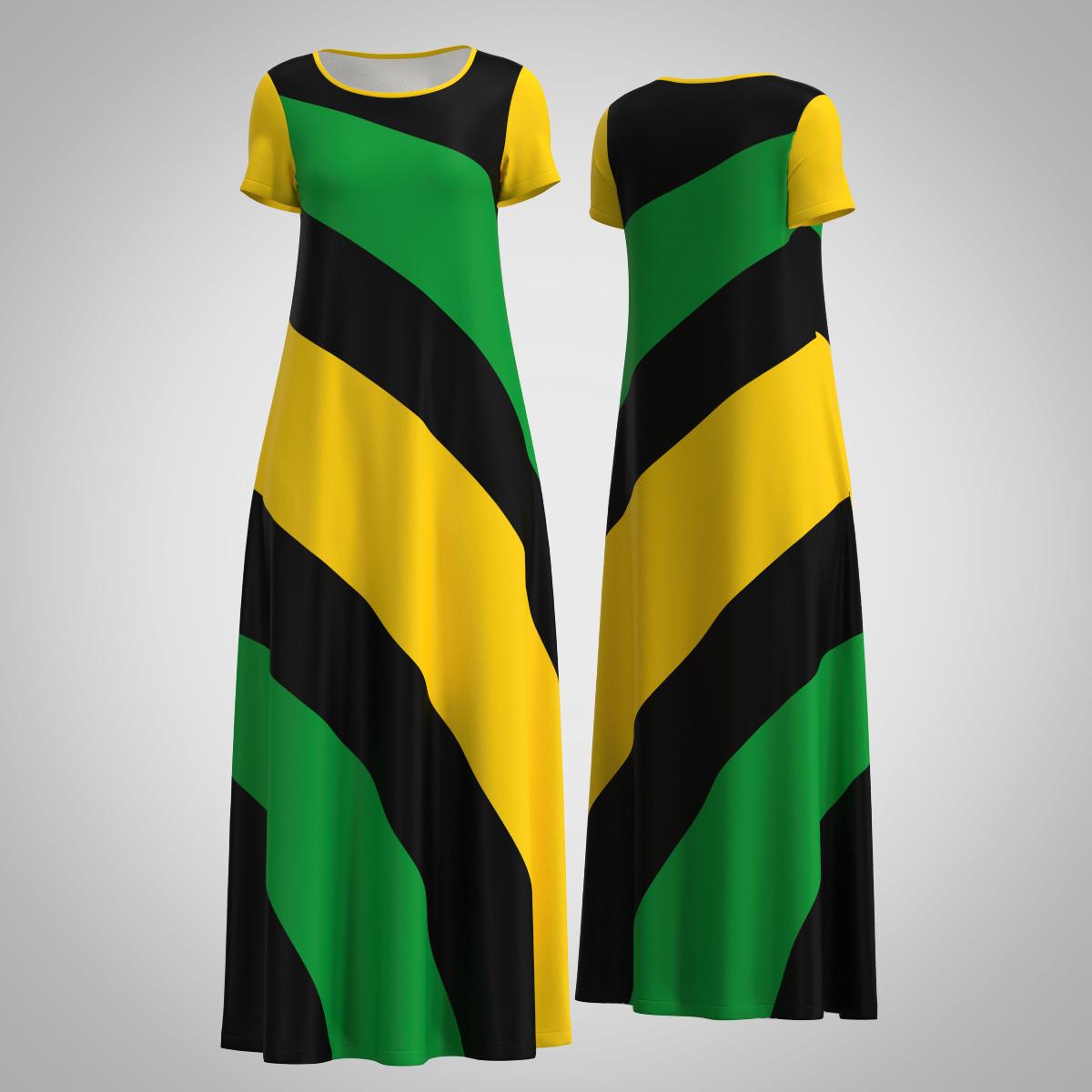 black green and yellow dress Jean Paul Gaultier Vintage AW 1990 Green Blue Black Gold Sparkly Strip –  Amarcord Vintage Fashion main image 1