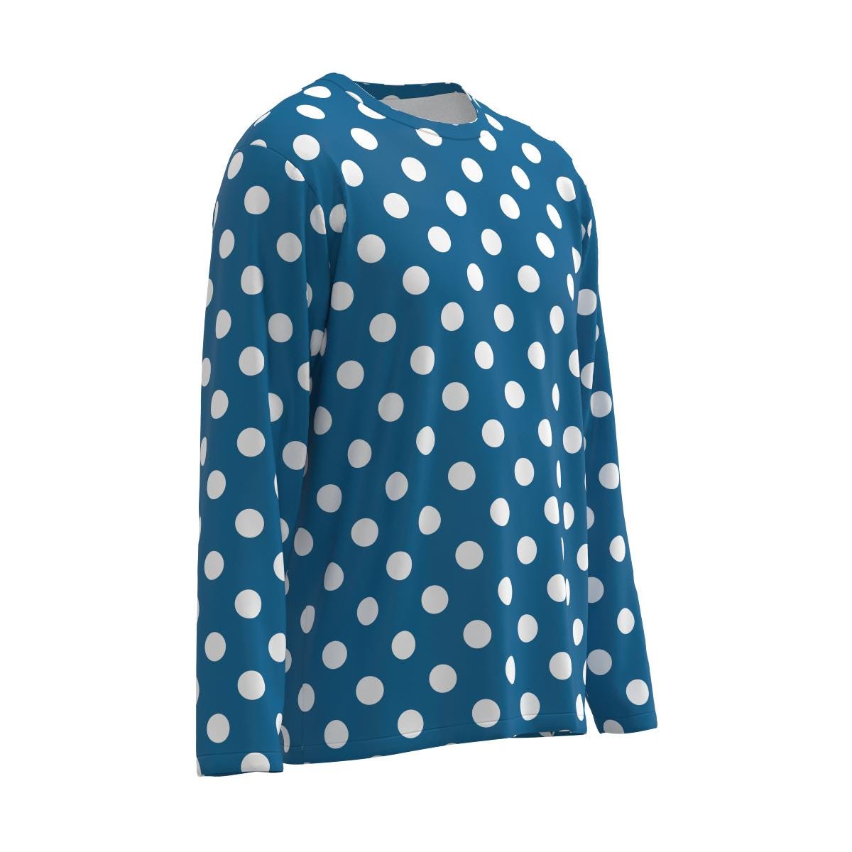 Long Sleeve Polka Dot Retro Millennial Fashion Style Men Women T
