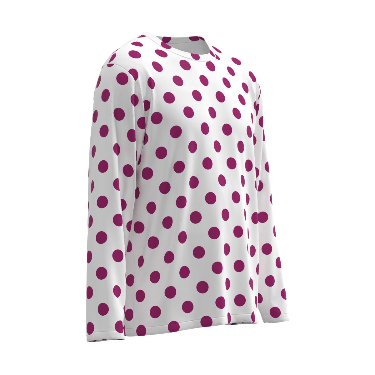 Long Sleeve Polka Dot Millennial Retro Style Fashion Men Women T