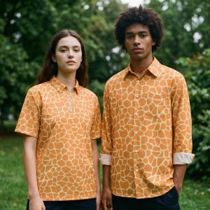 Giraffe Spots Patches Button Up Shirt Tier Streifen Männer Frauen Hawaiian Polo Golf T-Shirt