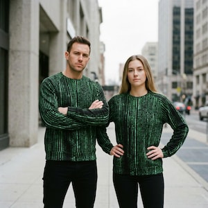 The Matrix Coding Sweater Mannen Vrouwen Trui Programmeur Coder Hacker Software Engineer Gamer Geek Nerd Raglan Lange mouw Custom Print