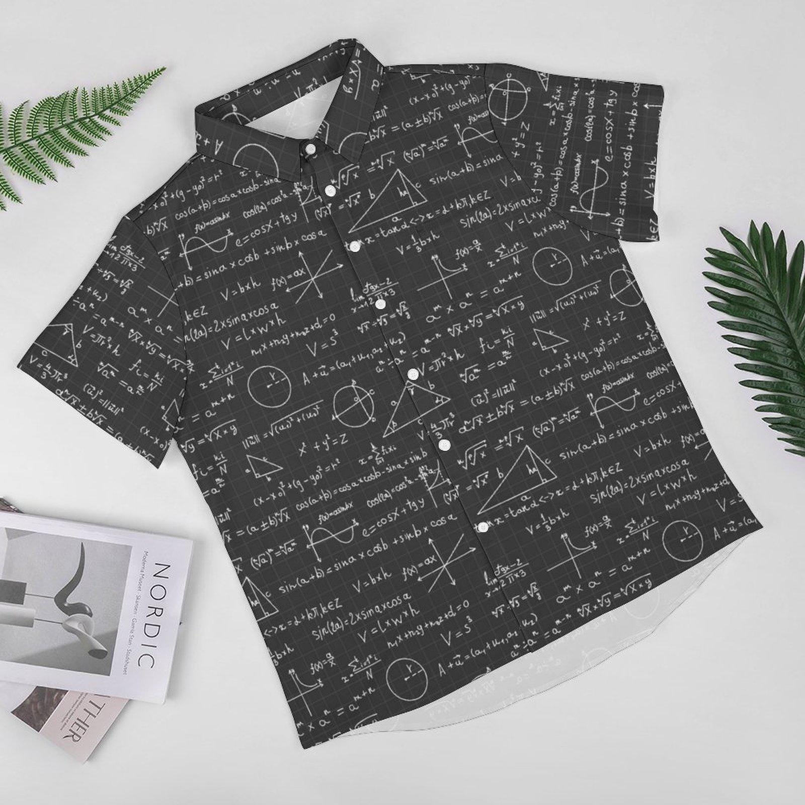 math dress shirt Geeksoutfit Math Function Curve Button Up Pocket Shirt for Sale