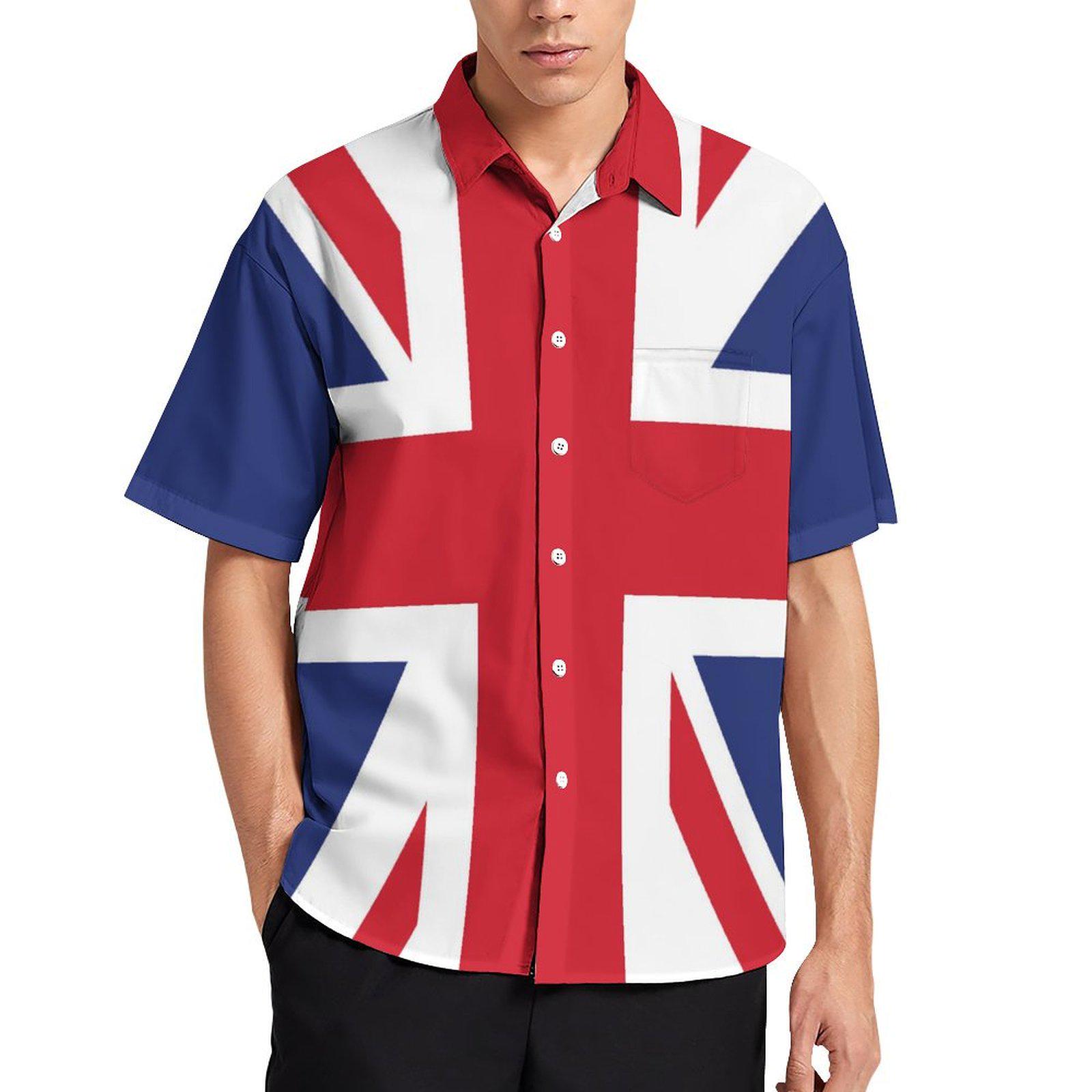 British Flag Union Jack All Over Mens T Shirt Multi X-LG
