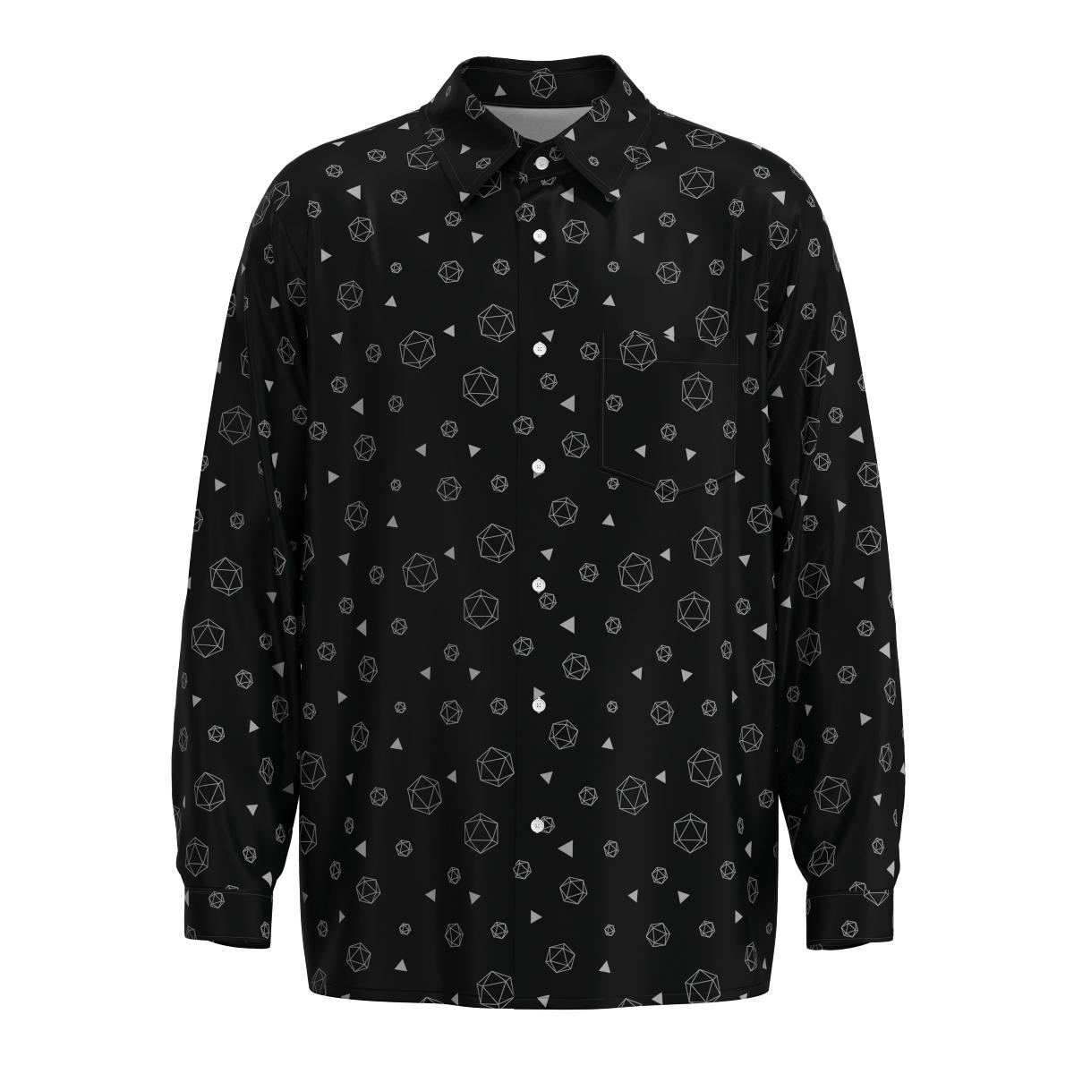 dnd dress shirt DND-Purple-Dice-Printing-Hawaiian-Shirt