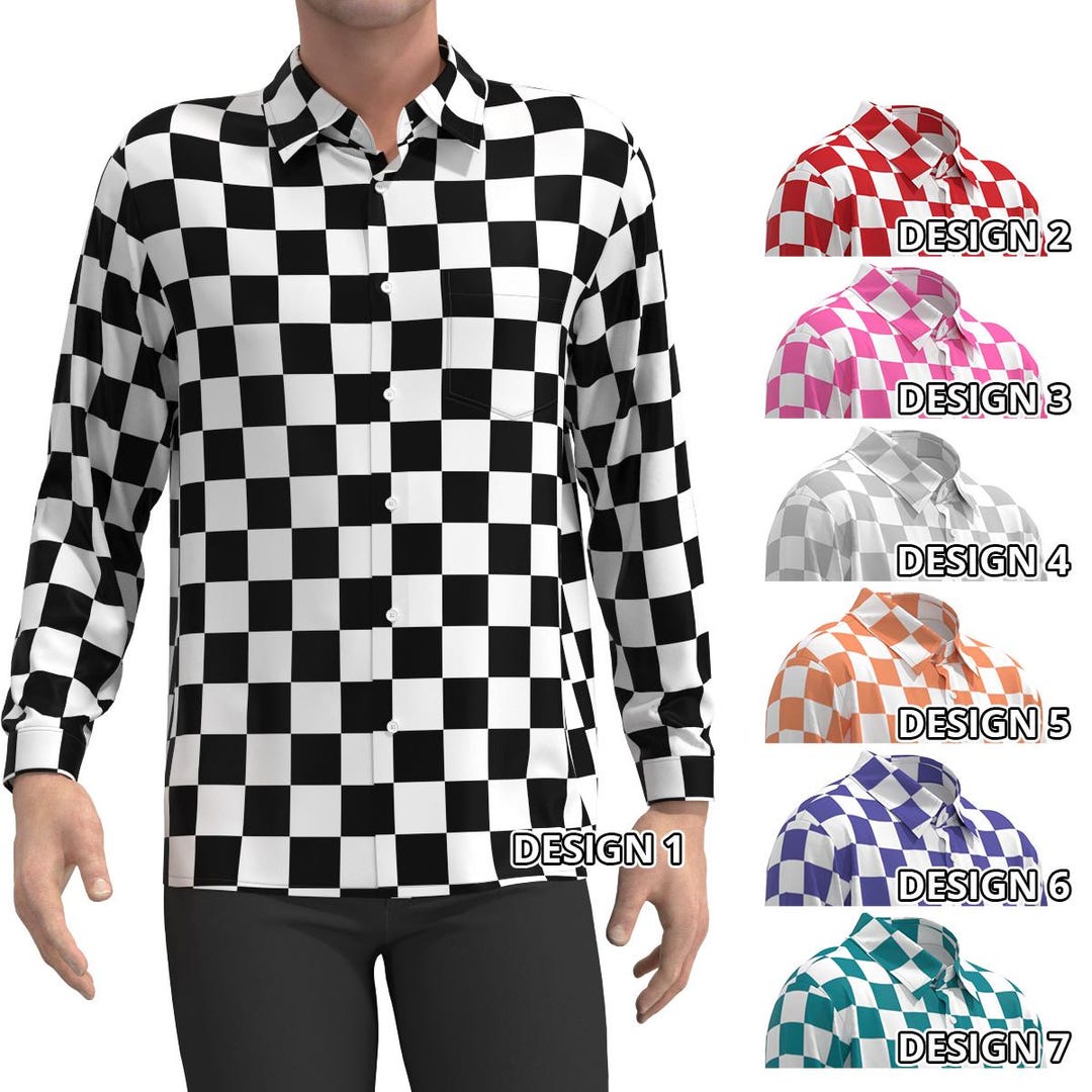 Black White Checkered Checker Box Check Geometric Pattern