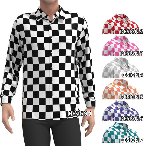 Black White Checkered Checker Box Check Geometric Pattern