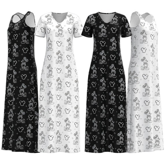 Mickey mouse sketch dress for women discount
