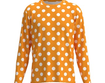 V*v様 2000s Dot Pattern Long Sleeve T Long Sleeve Polka Dot Retro Millennial Fashion Style Men Women T