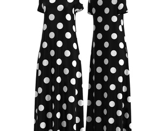 polka dot maxi dress amazon Milumia Women's Polka Dots Maxi Tank Dress Vintage Mock Neck Sleeveless  Elegant Long Dresses Black X-Small at Amazon Women's Clothing store
