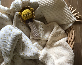 couverture bébé personnalisée en double gaze de coton
