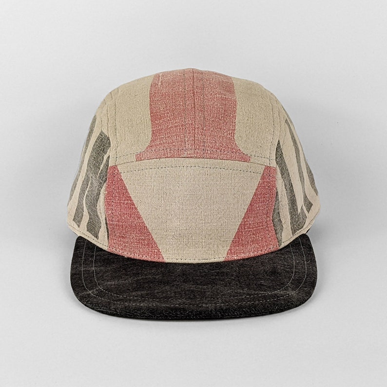 Vintage Cement Sack Hat 5 Panel Hat Baseball Hat image 2