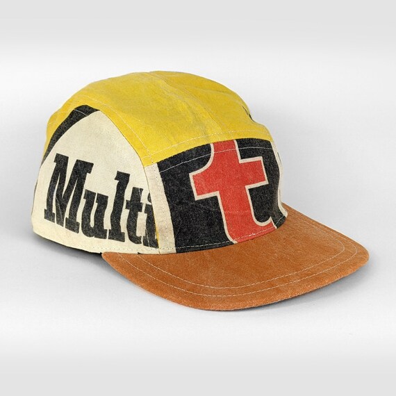 Vintage Seed Sack Hat 5 Panel Hat 