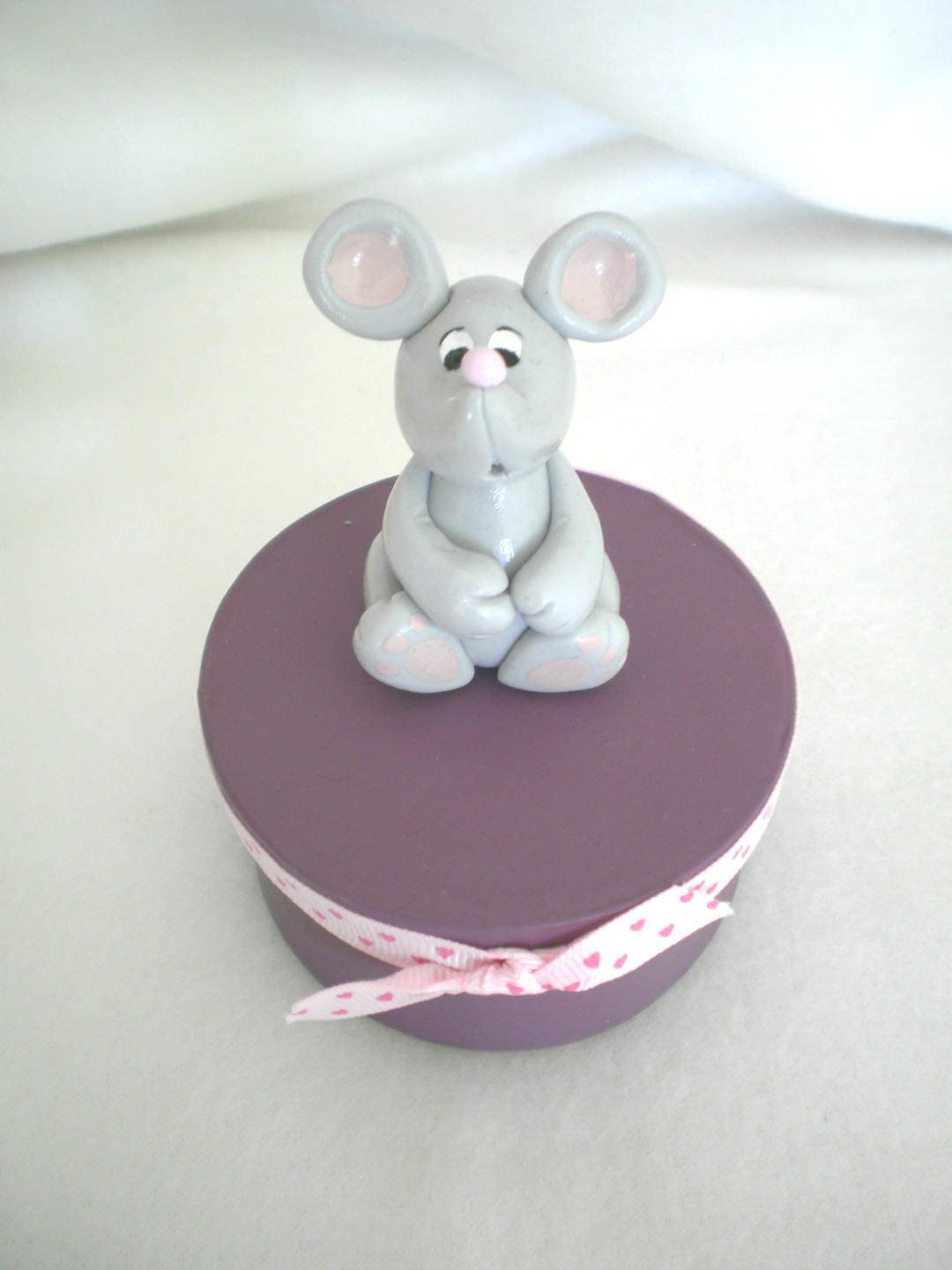 Boite Dents de Lait, Souris Fimo -Fait Main