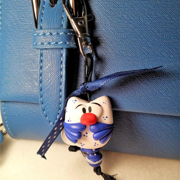 porte clef, bijou de sac, cadeau... HIBOU CHOUETTE