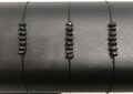 Adjustable bracelet with 7 small black spinels - Nylon thread (different colors available) product logo