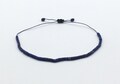 Adjustable Lapis-Lazuli bracelet - minimalist - blue nylon thread - gift for her - Stone of creativity product logo