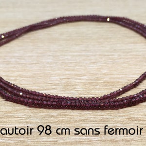 Small faceted Garnets as necklaces and chokers - several lengths and closing systems - January Birthstone - gift for her - 2nd anniversary