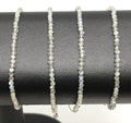 Rainbow Moonstone Bracelet with av. 50 small gemstones - 3 colors nylon thread available - Minimalistic and adjustable - Gift idea - June product logo