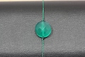 Adjustable bracelet with a round faceted Green Onyx - nylon thread (different thread colours available) - gift for her product logo