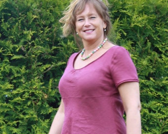 Lina Tunic Dress Sewing Pattern, Ladies L-XL-XXL (PDF A0)