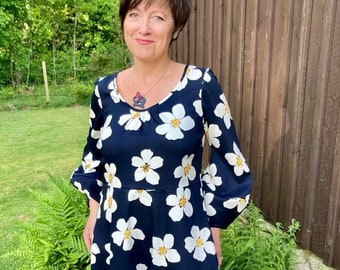 Klänning/tunika Lotta PDF A0 Strl L-XL-XXL Ladieswear sewing pattern