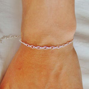 MINIMAL bracelets solid silver chains 925 fine jewelry Double maille