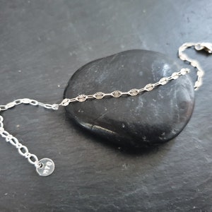 MINIMAL bracelets solid silver chains 925 fine jewelry Ciselée