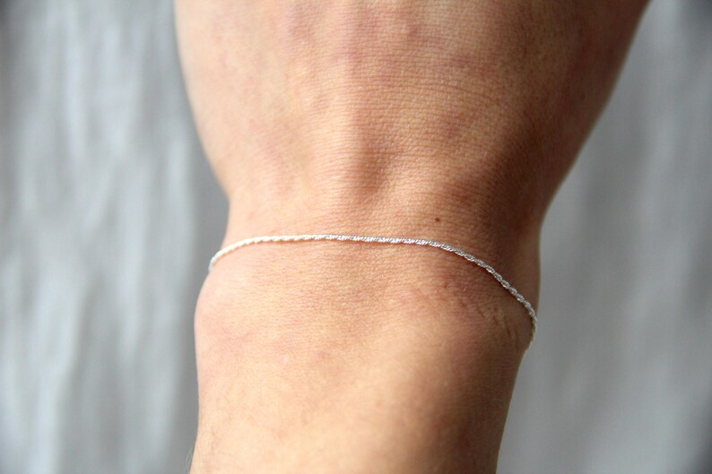 MINIMAL bracelets solid silver chains 925 fine jewelry Cordon