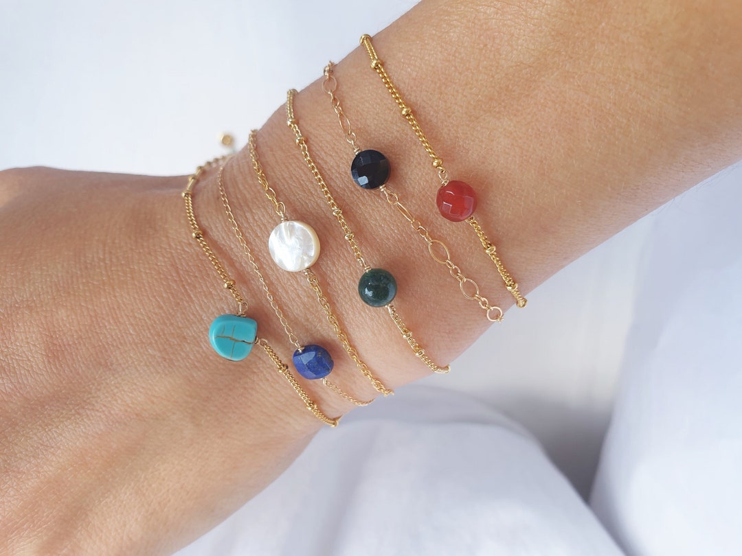 Mother-of-Pearl Bracelet I Lithotherapy