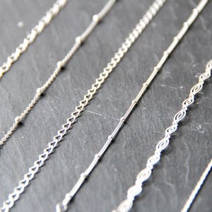 MINIMAL bracelets solid silver chains 925 fine jewelry image 10