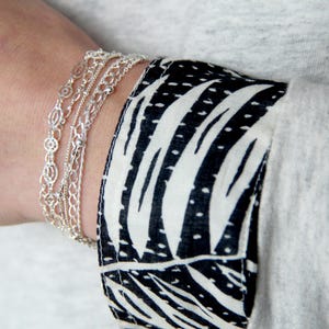 MINIMAL bracelets solid silver chains 925 fine jewelry image 3