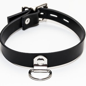 Vegan Locking Rubber Slave Collar