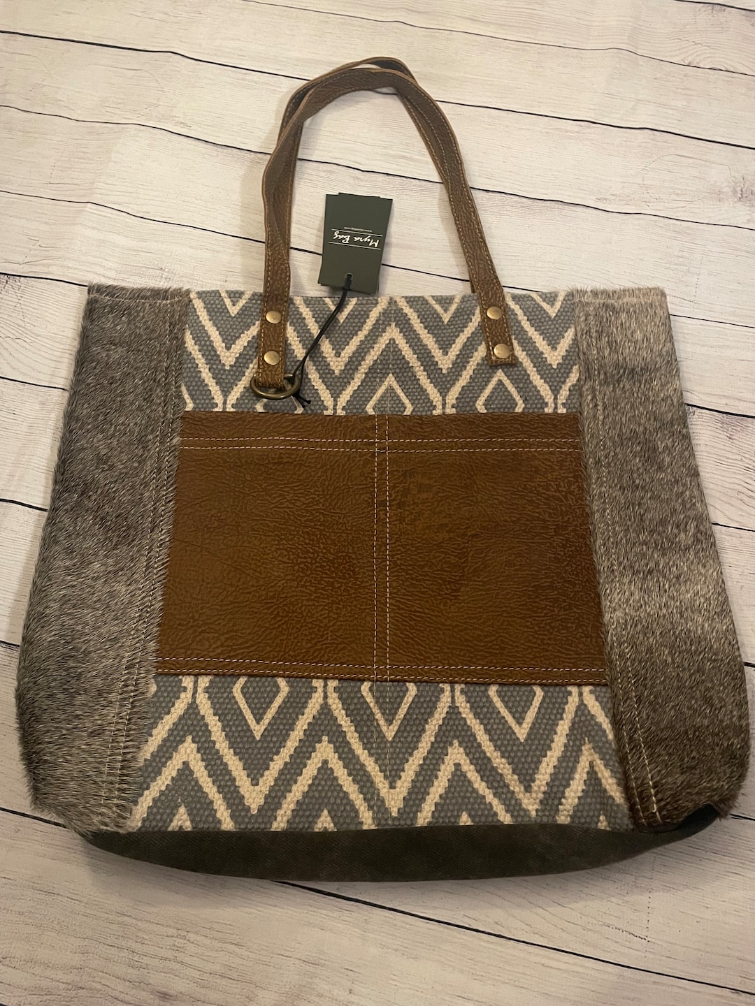 MYRA Canvas Tote Purse, Bag for Women Myra Bags Tote Bags Upcycled Bag