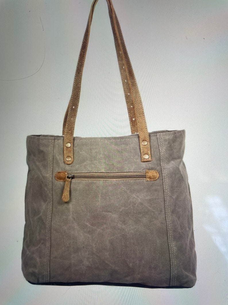 MYRA Canvas Tote Bag Purse for Women Myra Bags Tote Bags Upcycled Bag